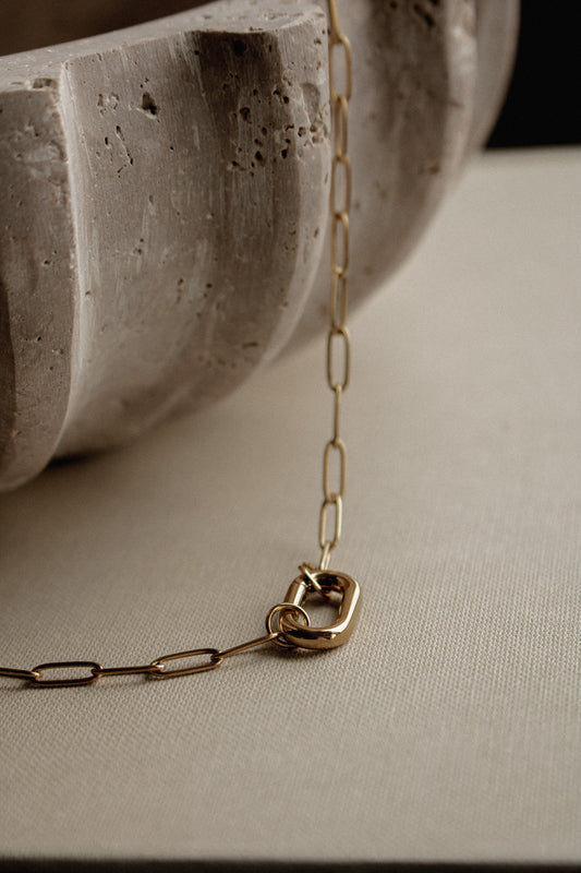 MARI NECKLACE | waterproof gold charm necklace