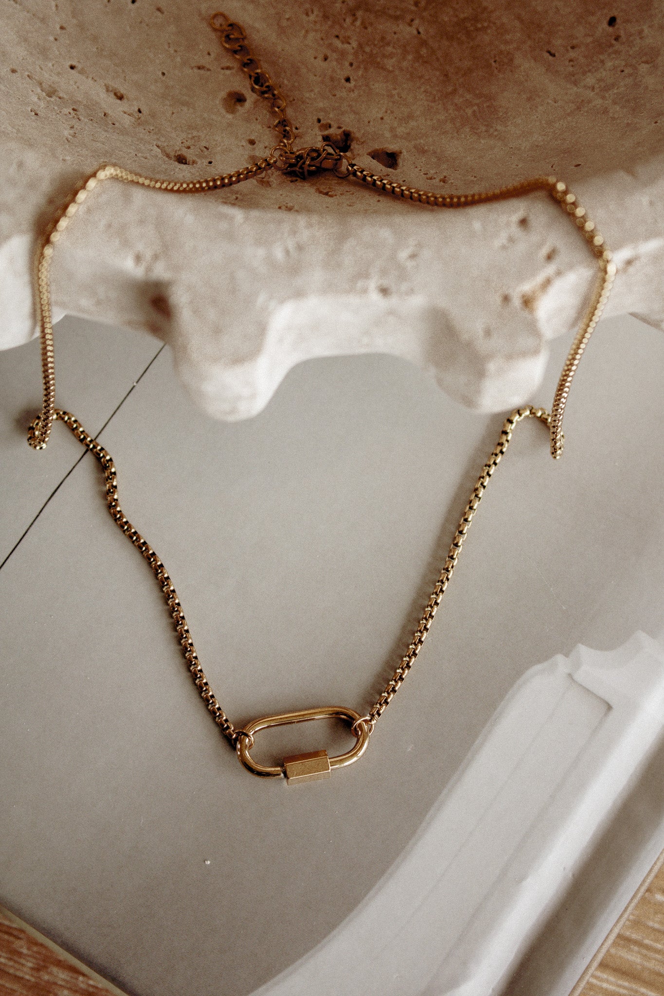 NONA NECKLACE | waterproof gold charm necklace