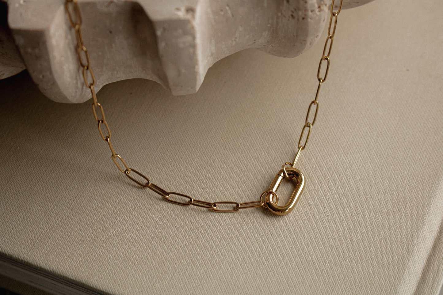 MARI NECKLACE | waterproof gold charm necklace