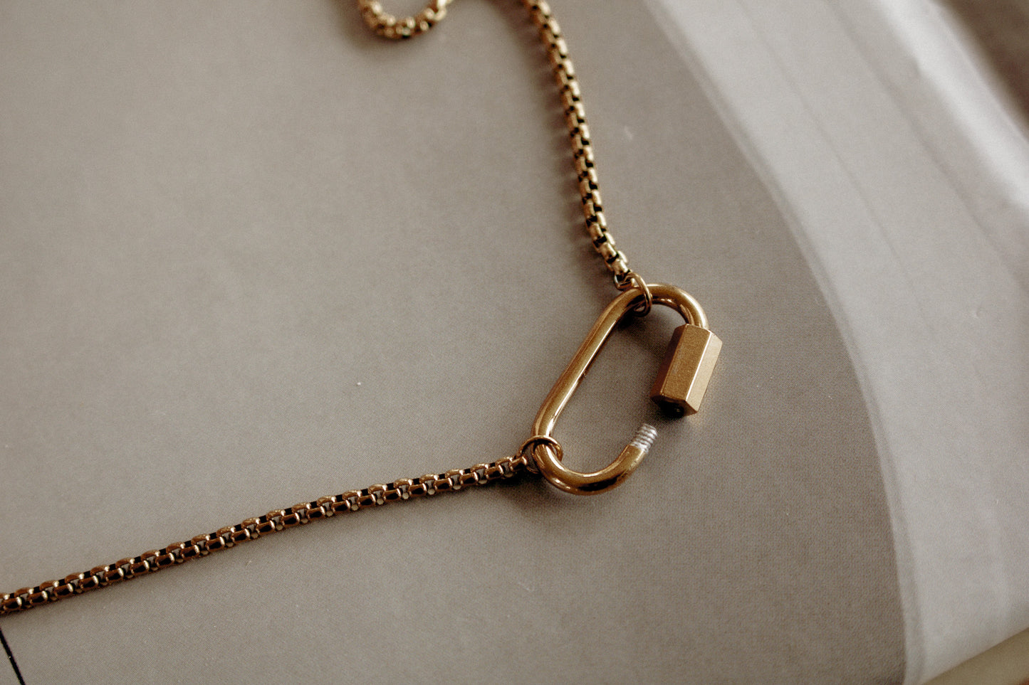 NONA NECKLACE | waterproof gold charm necklace