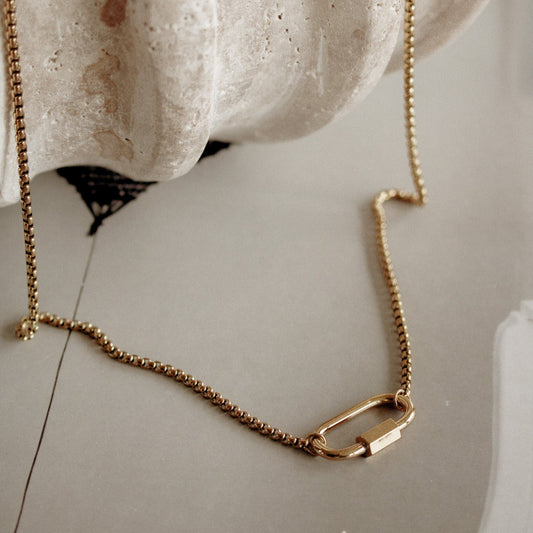 NONA NECKLACE | waterproof gold charm necklace