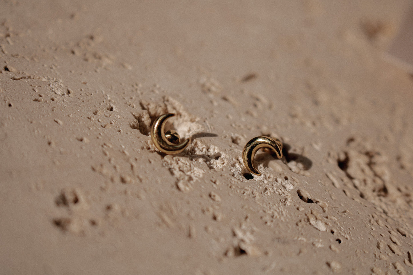 tiny moon studs