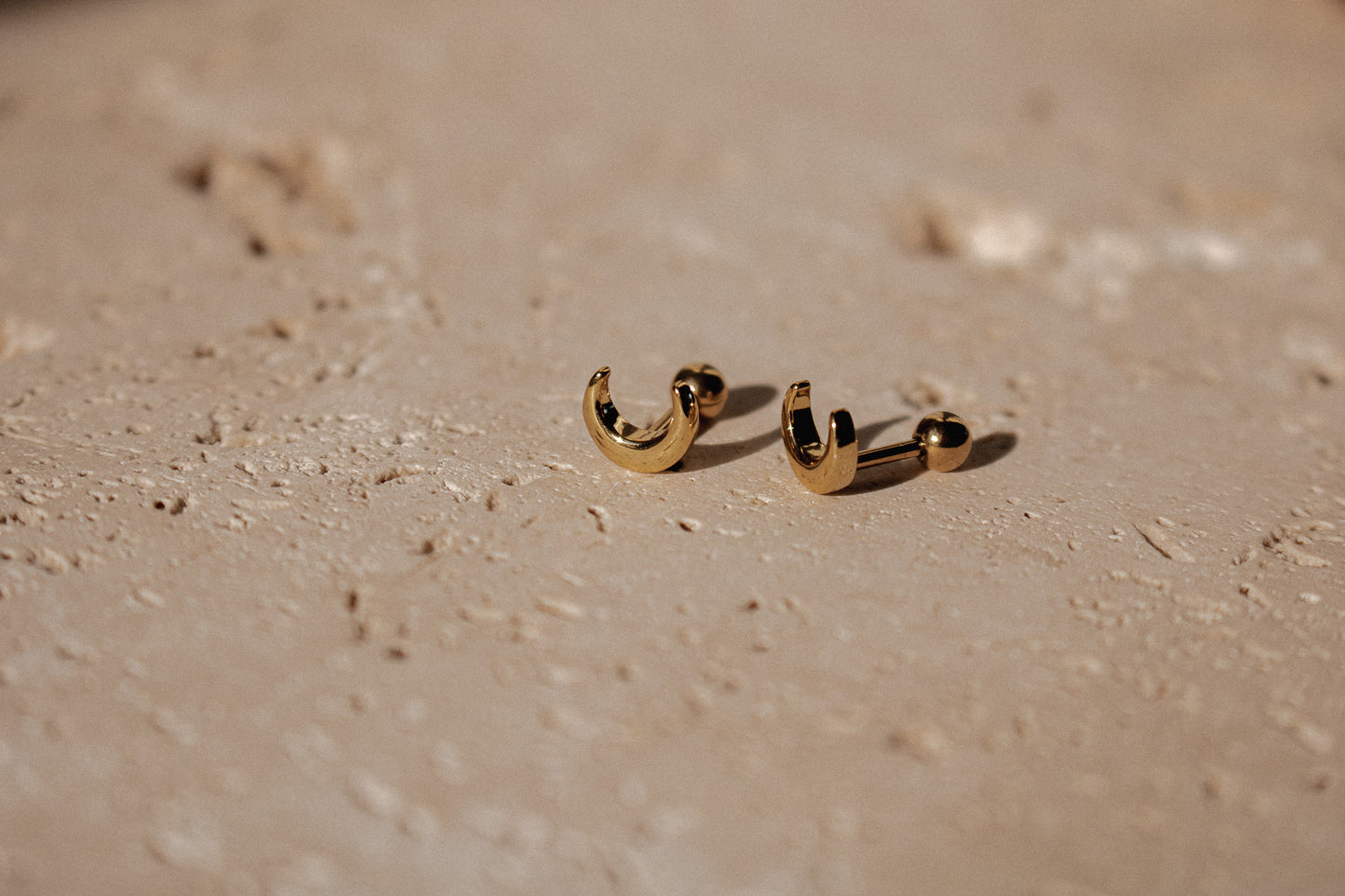 tiny moon studs