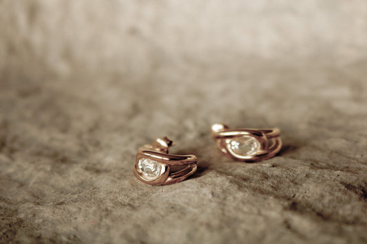 FREYA HUGGIES | waterproof gold earrings