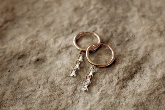 MABEL HUGGIES | waterproof gold earrings