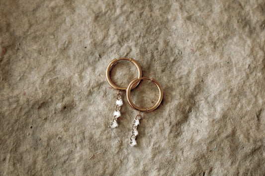 MABEL HUGGIES | waterproof gold earrings