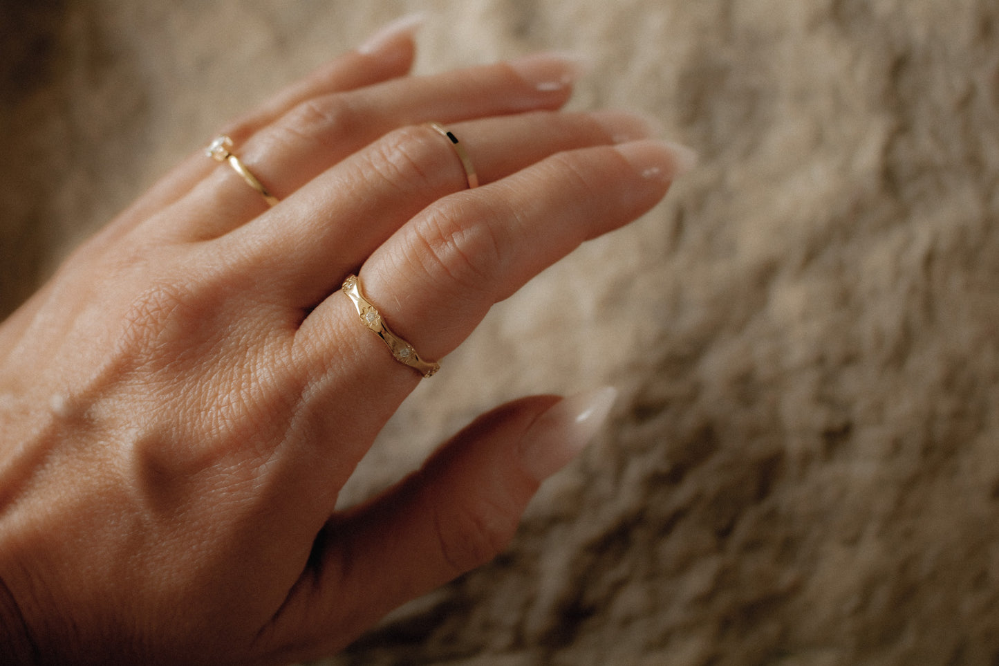 NORA RING | waterproof gold ring