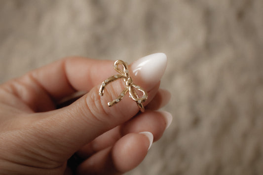 BOW RING | waterproof gold ring