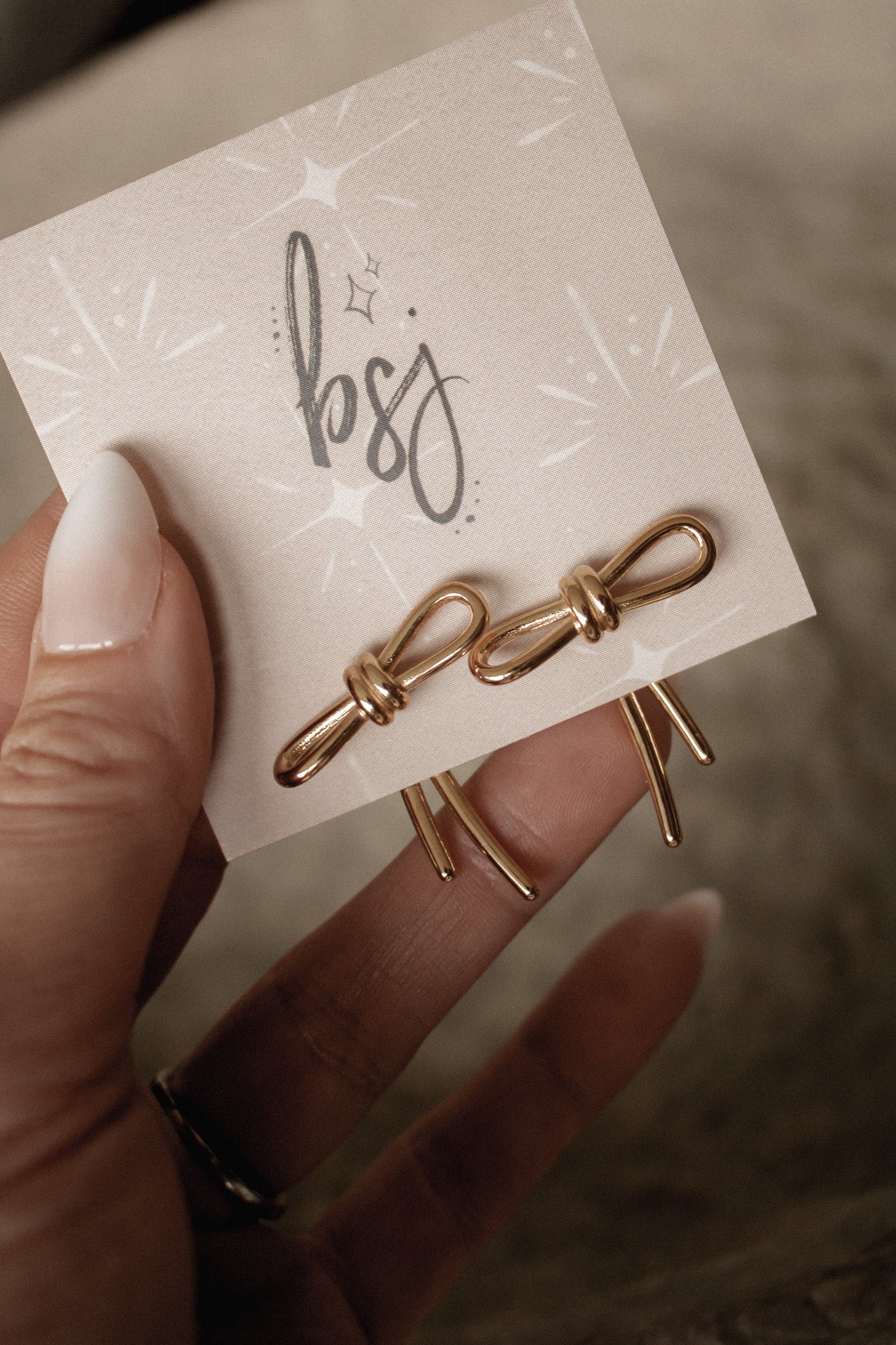 BOWIE EARRINGS | waterproof gold earrings