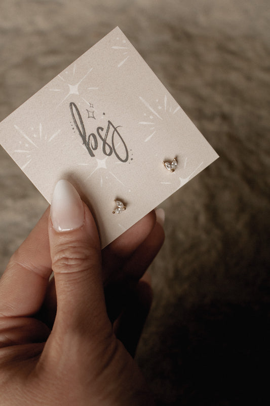 KOKO STUDS | waterproof gold earrings