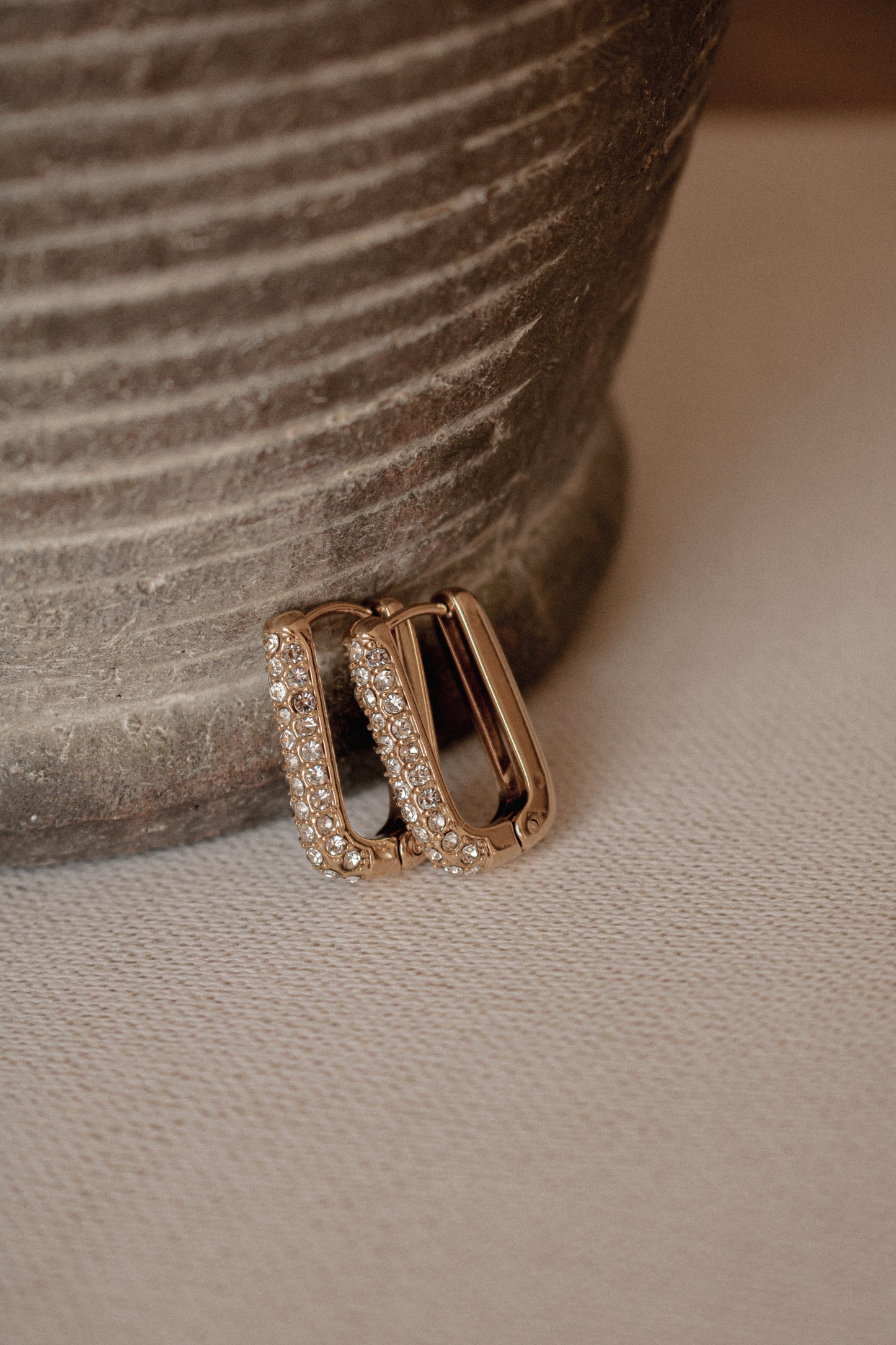 ZOIE HUGGIES | waterproof gold earrings