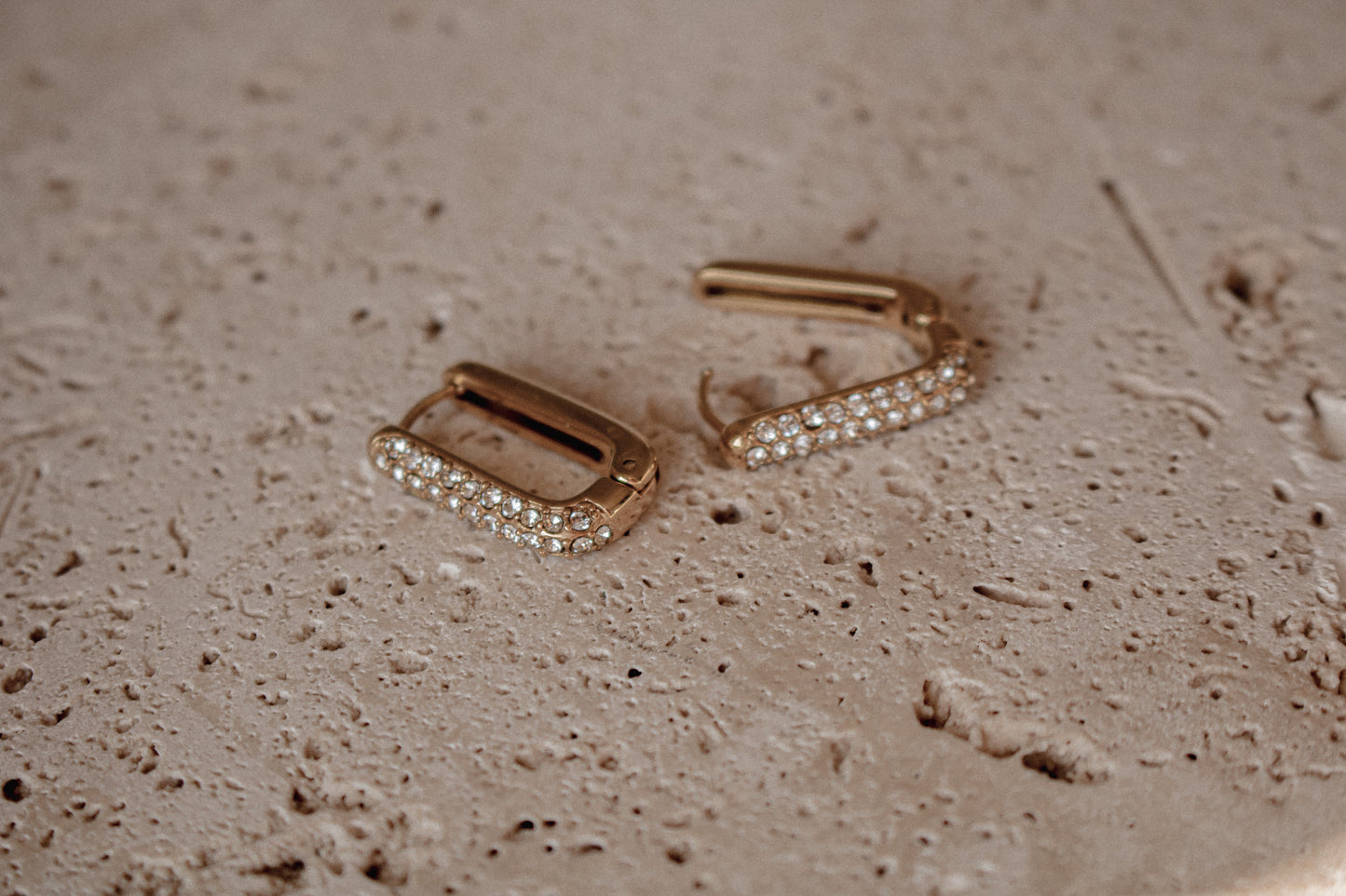 ZOIE HUGGIES | waterproof gold earrings