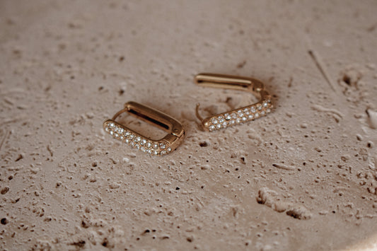 ZOIE HUGGIES | waterproof gold earrings