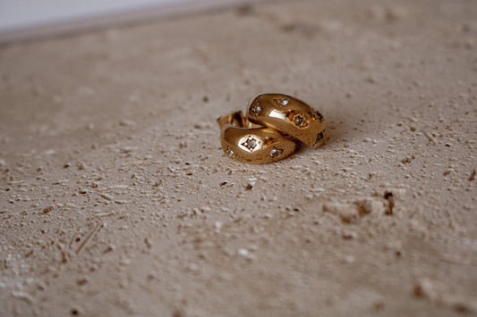 BENNI HOOPS | waterproof gold earrings