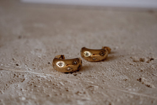 BENNI HOOPS | waterproof gold earrings