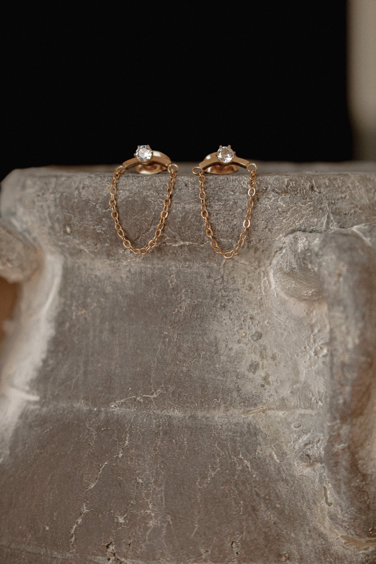 COVE STUDS | waterproof gold earrings