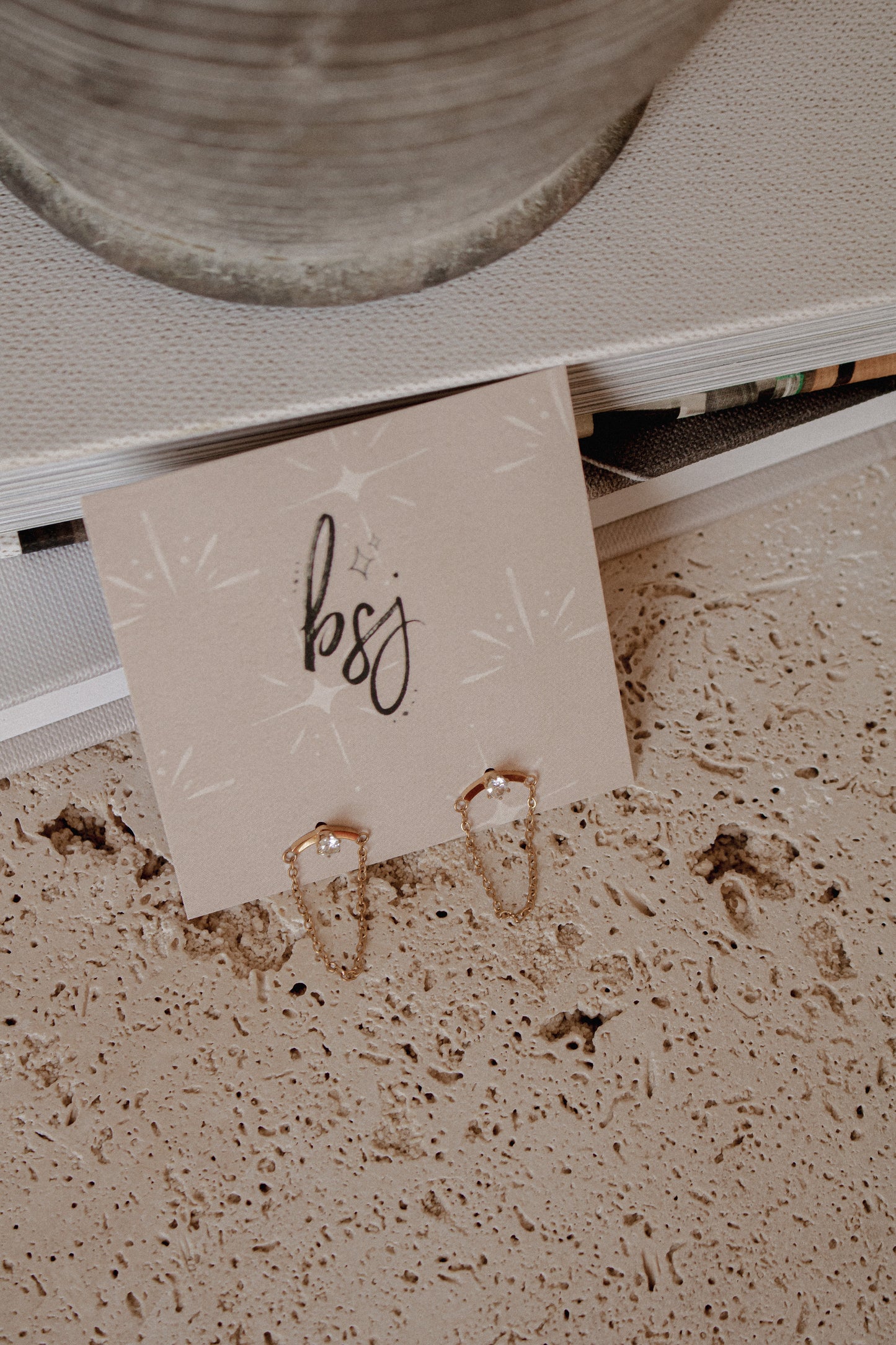 COVE STUDS | waterproof gold earrings