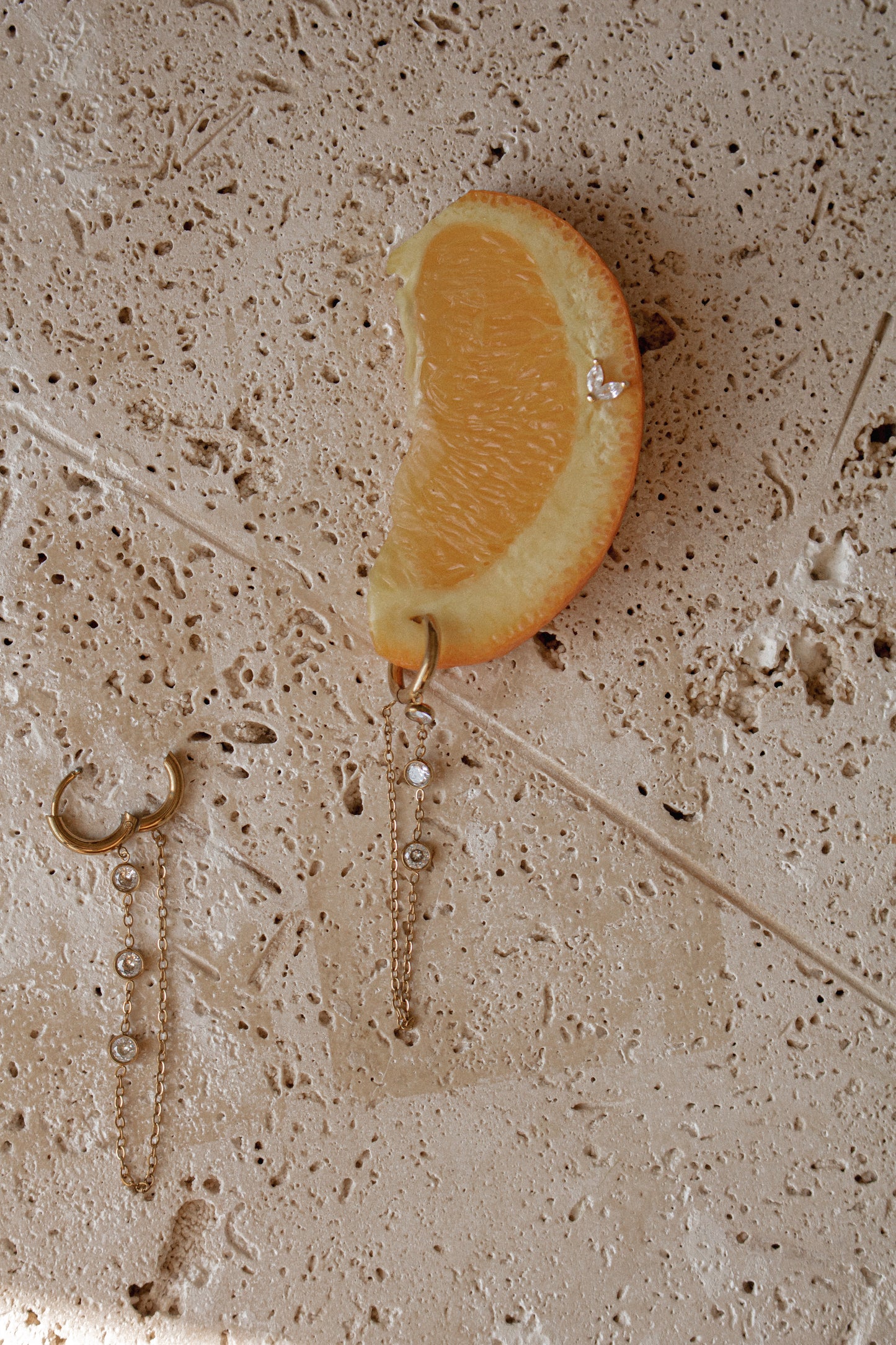 POPPY HUGGIES | waterproof gold earrings