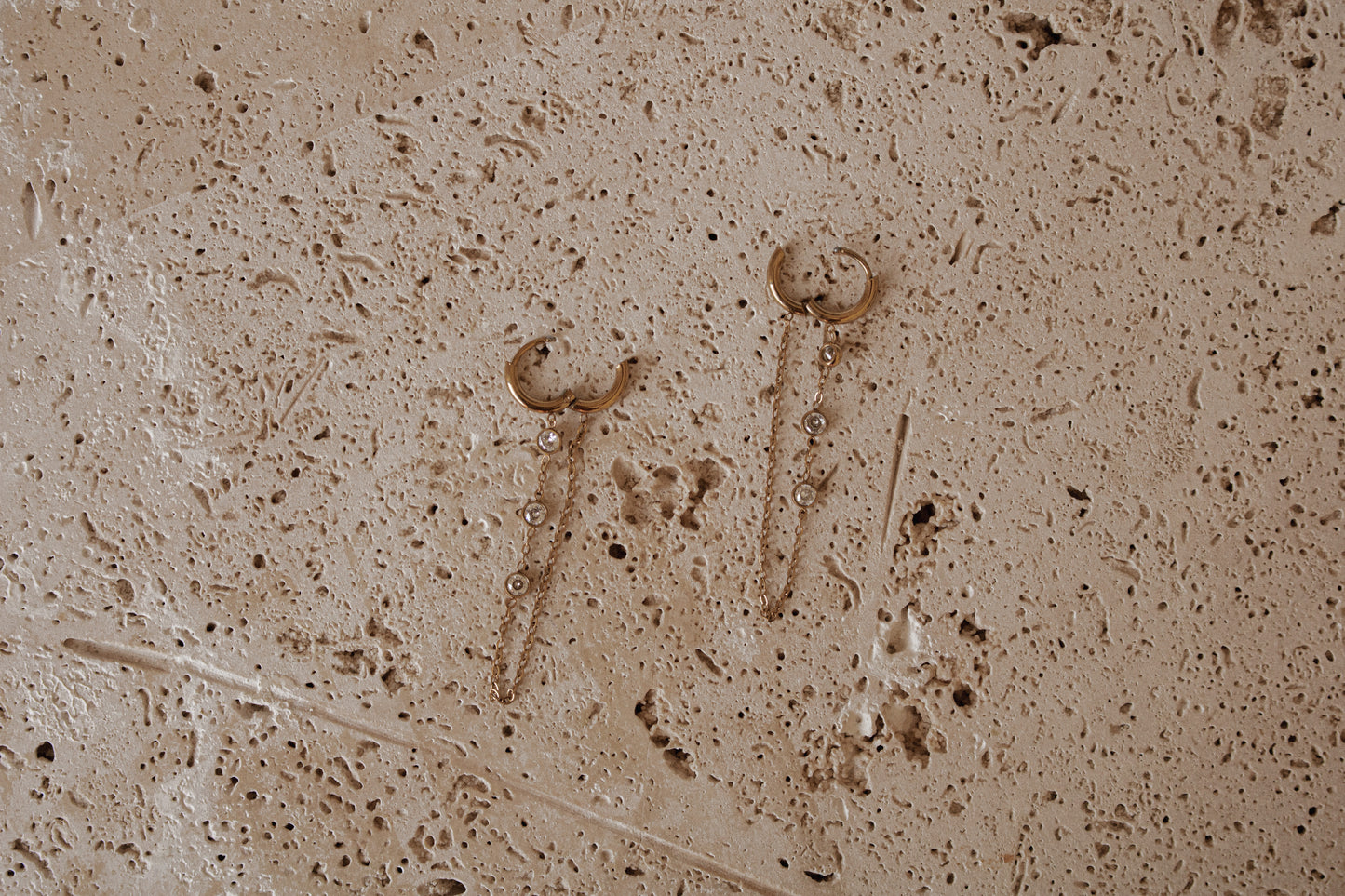 POPPY HUGGIES | waterproof gold earrings