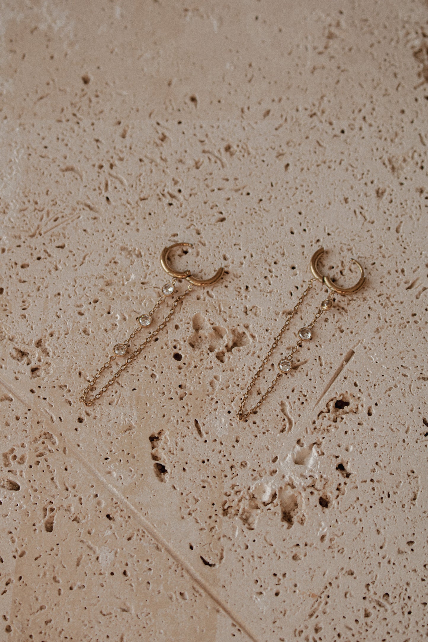 POPPY HUGGIES | waterproof gold earrings