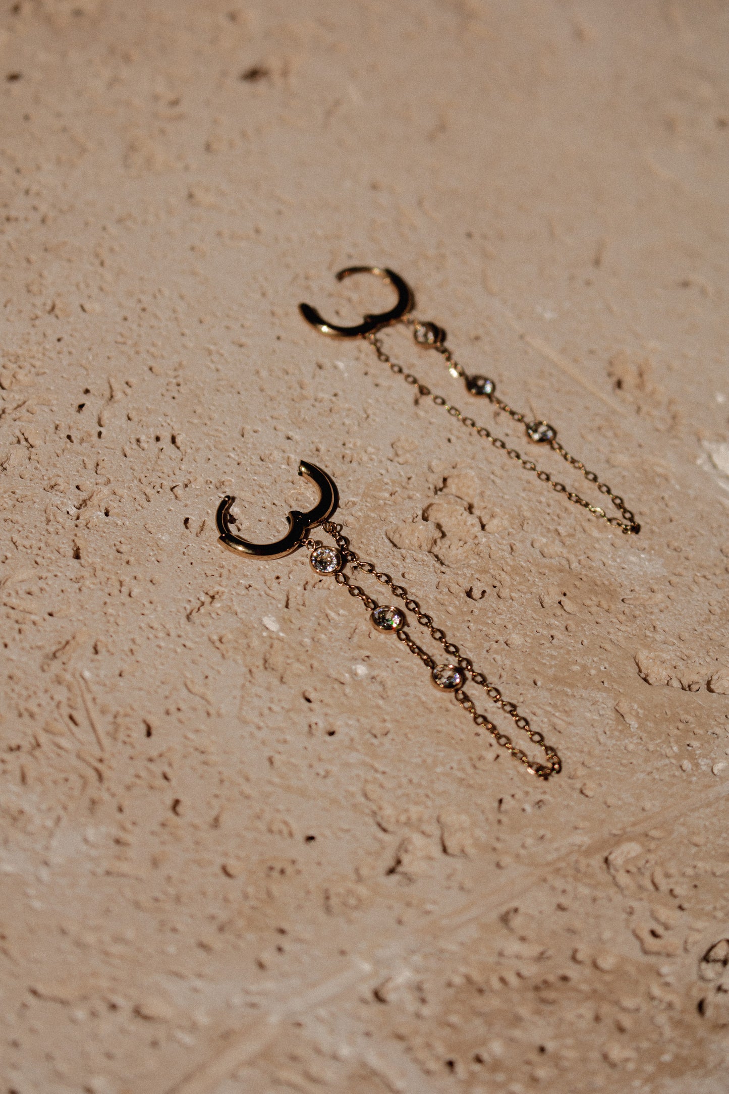 POPPY HUGGIES | waterproof gold earrings