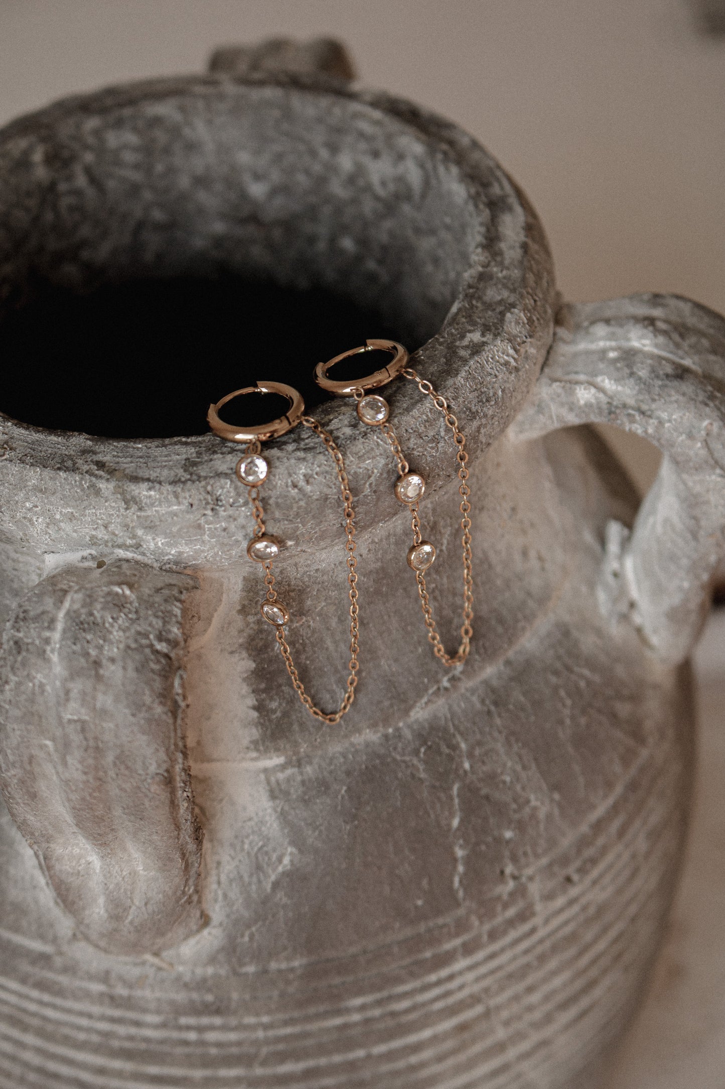 POPPY HUGGIES | waterproof gold earrings