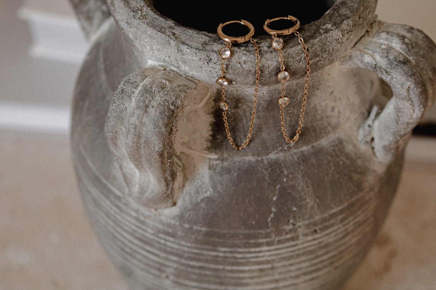 POPPY HUGGIES | waterproof gold earrings